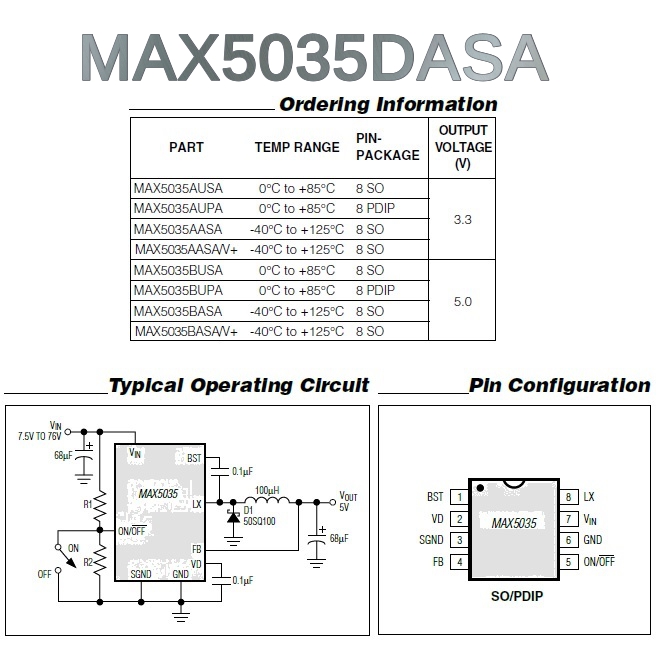 MAX5035DASA